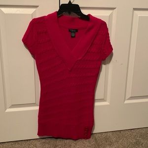 Dressy red top